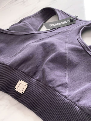 Purple Essential Sports Bra