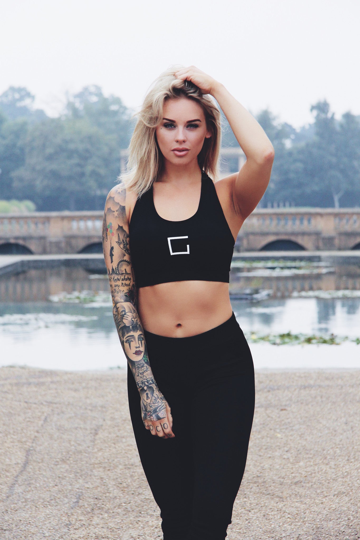 Girls Represent 'G' Sports Bra Image