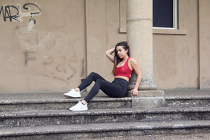'Cross-Back' Sports Bra - (Red)